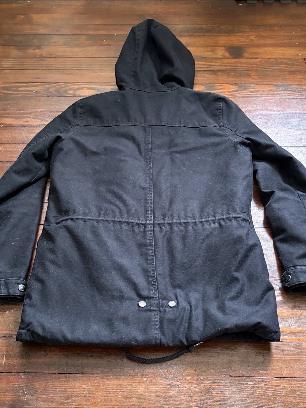 Carhartt Clash Parka Black Hooded Quilted Utility Jacket Men’s Small - Picture 6 of 9